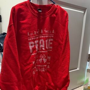 Gildan Red Peace Sweater